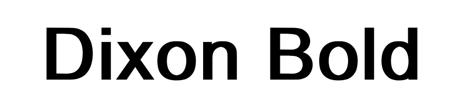 Dixon Bold Font Download Free