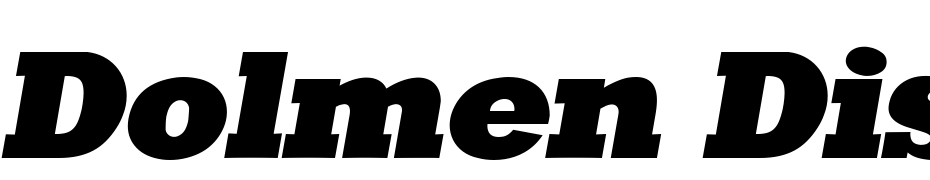 Dolmen Display SSi Italic Font Download Free