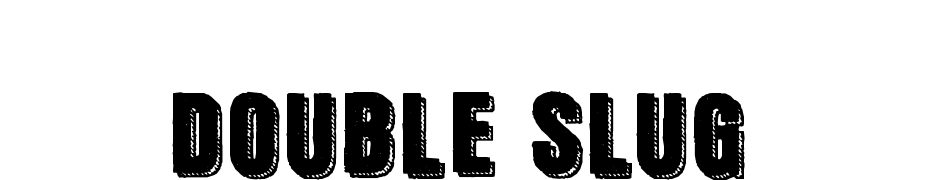 Double Slug Font Download Free