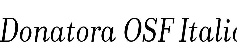 Donatora OSF Italic Font Download Free