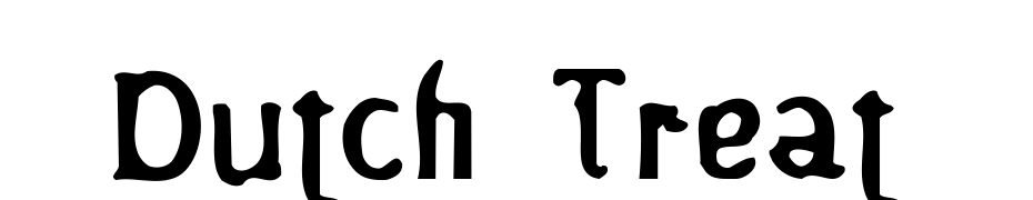 Dutch Treat Font Download Free