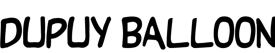 Dupuy BALloon Yazı tipi ücretsiz indir