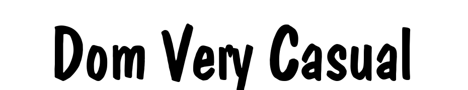 Dom Very Casual Font Download Free