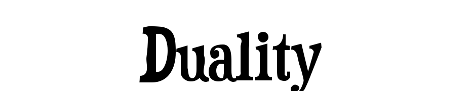 Duality Font Download Free