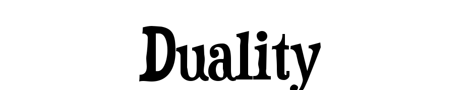 Duality Font Download Free