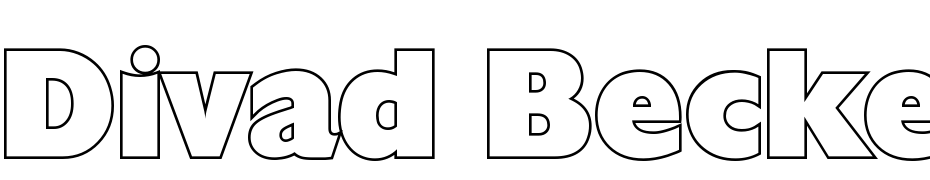 Divad Becker Outline Bold Font Download Free