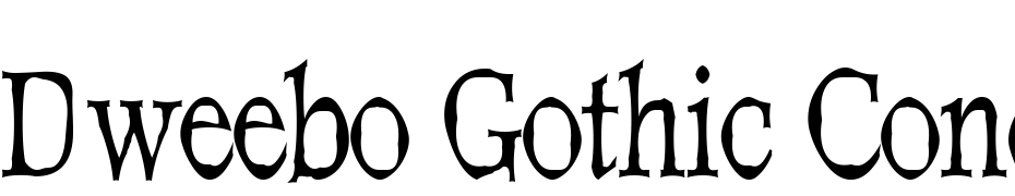 Dweebo Gothic Condensed Font Download Free