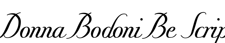 Donna Bodoni Be Script PDF cкачати шрифт безкоштовно