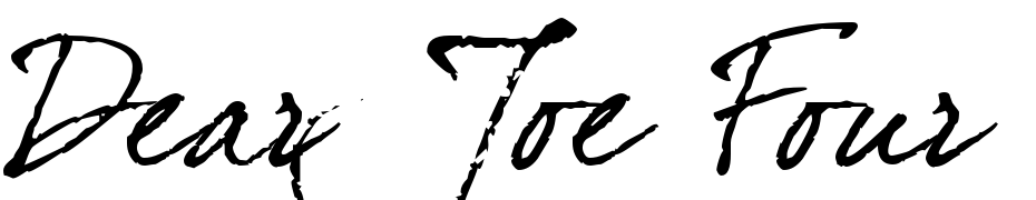 Dear Joe Four Font Download Free