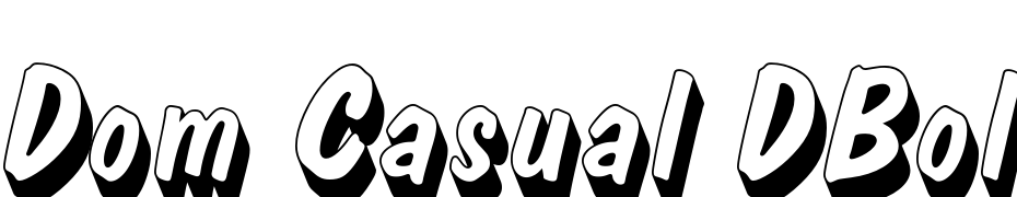 Dom Casual DBol Ita Sh1 Font Download Free
