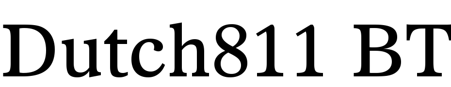 Dutch811 BT Roman Font Download Free