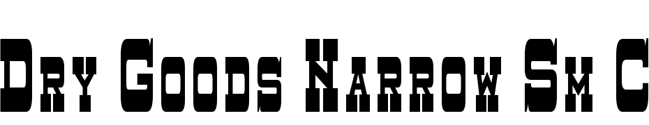 Dry Goods Narrow Sm. Caps JL Font Download Free