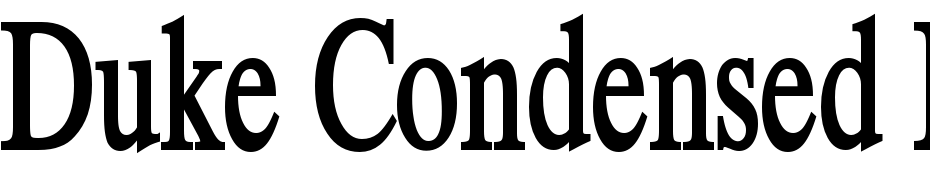 Duke Condensed Bold Font Download Free