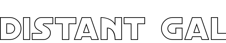 Distant Galaxy Outline Fuente Descargar Gratis