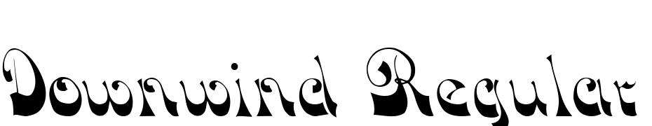 Downwind Regular Yazı tipi ücretsiz indir