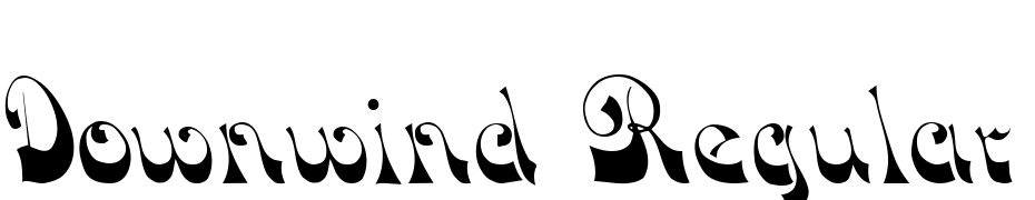 Downwind Regular Font Download Free
