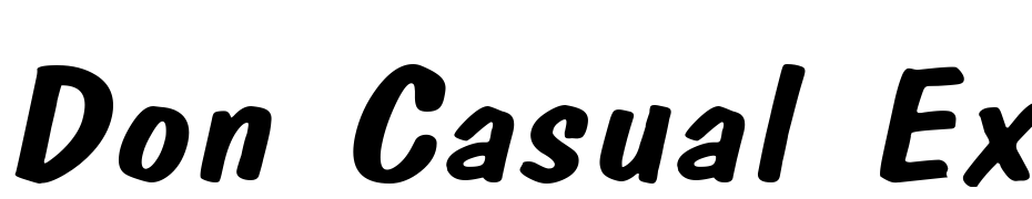 Don Casual Extended Italic Font Download Free