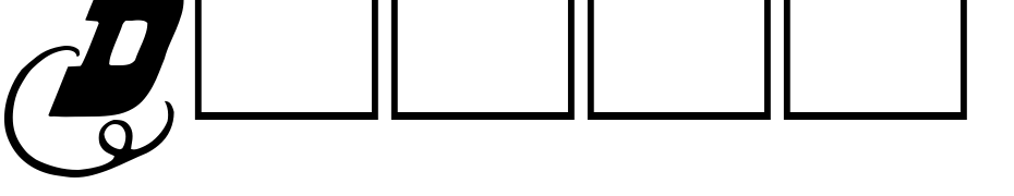 Dodge City Initials Font Download Free