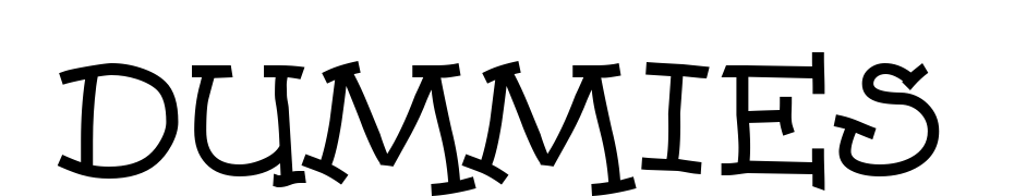 Dummies Font Download Free