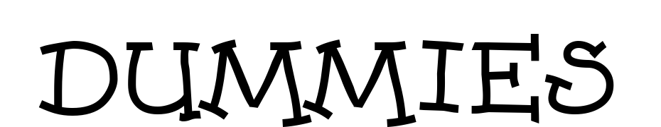 Dummies Font Download Free