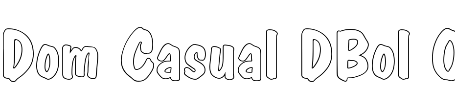 Dom Casual DBol Ou1 Font Download Free