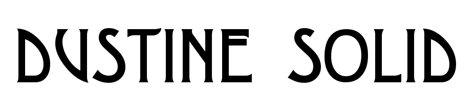 Dustine Solid Font Download Free