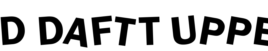 D DAFTt UPPERcase Font Download Free