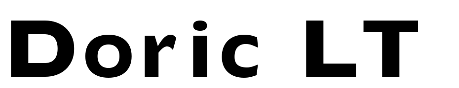 Doric LT Bold Font Download Free
