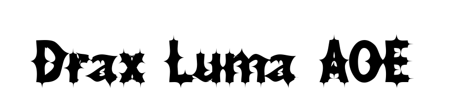 Drax Luma AOE Font Download Free