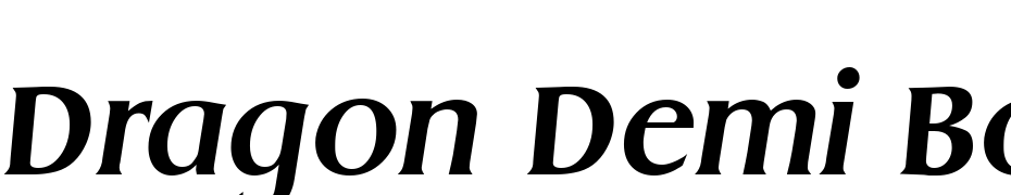 Dragon Demi Bold Ita Font Download Free