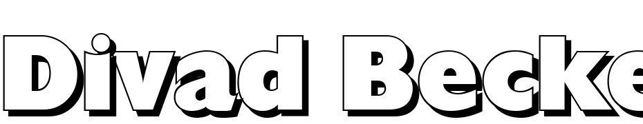 Divad Becker Shadow Bold Font Download Free