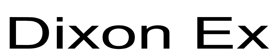 Dixon Ex Font Download Free