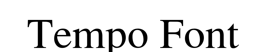 Tempo Font Font Download Free