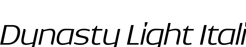 Dynasty Light Italic Font Download Free