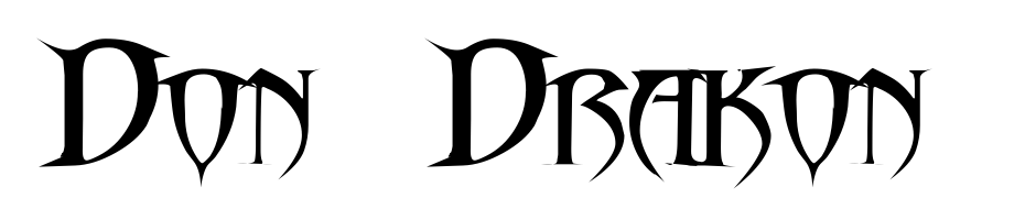 Don&ordf;Drakon Font Download Free