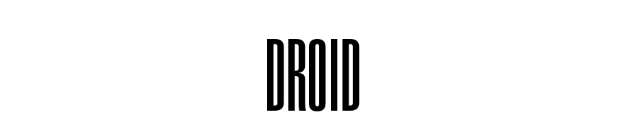 Droid Yazı tipi ücretsiz indir