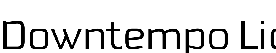 Downtempo Light Font Download Free