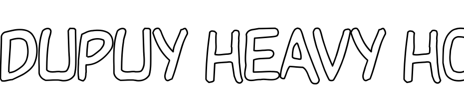 Dupuy Heavy Hollow Font Download Free