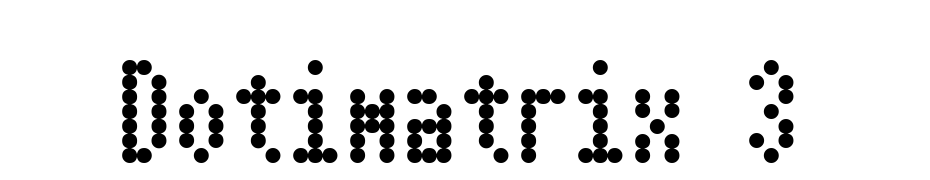 Dotimatrix 3 Font Download Free