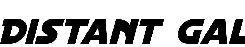 Distant Galaxy Italic Font Download Free