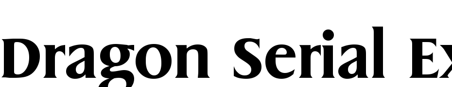 Dragon Serial Extra Bold Regular Font Download Free