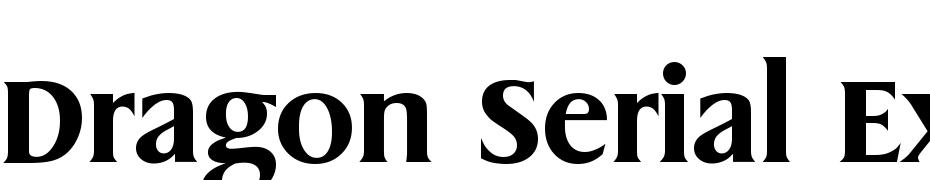 Dragon Serial Extra Bold Regular Font Download Free