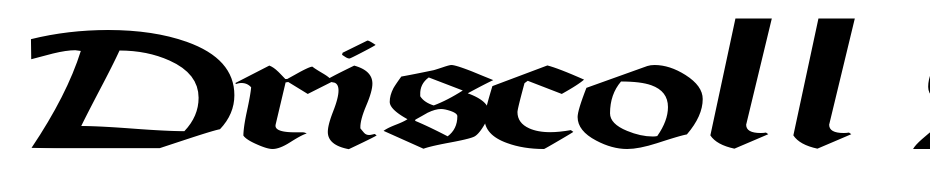 Driscoll SSK Bold Italic Font Download Free
