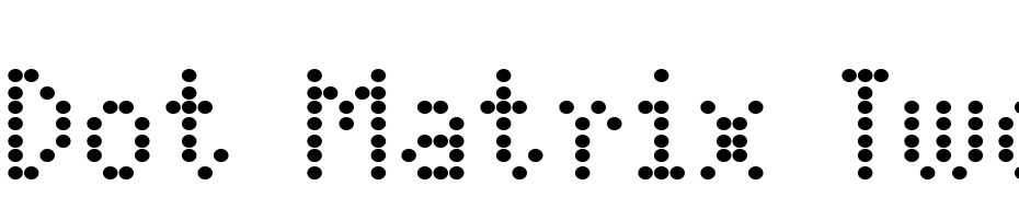 Dot Matrix Two Narrow Font Download Free