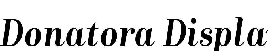 Donatora Display Bold Italic Font Download Free
