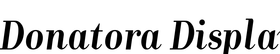 Donatora Display Bold Italic Font Download Free