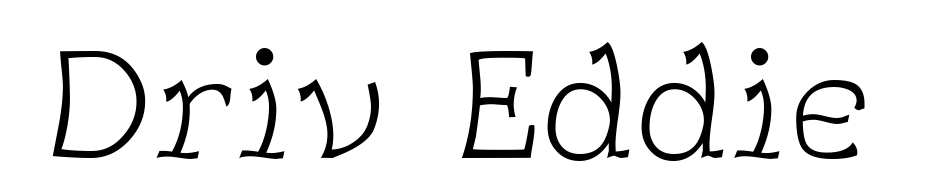 Driv Eddie Font Download Free