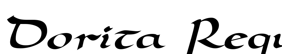 Dorita Regular Font Download Free