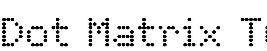 Dot Matrix Two Regular Font Download Free