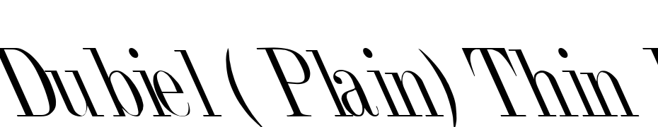 Dubiel ( Plain) Thin Lefty Font Download Free
